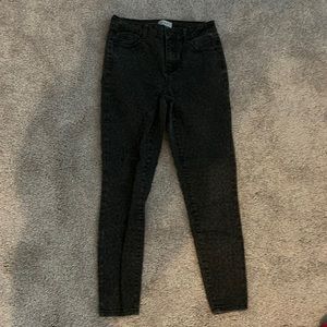 Grey cheetah jeans